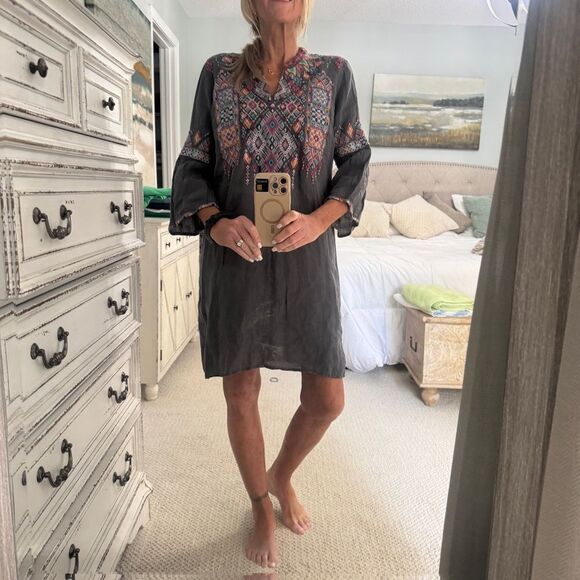 Johnny Was Shankara Flare Sleeve tunic /dress- new with tags size small - Picture 4 of 15